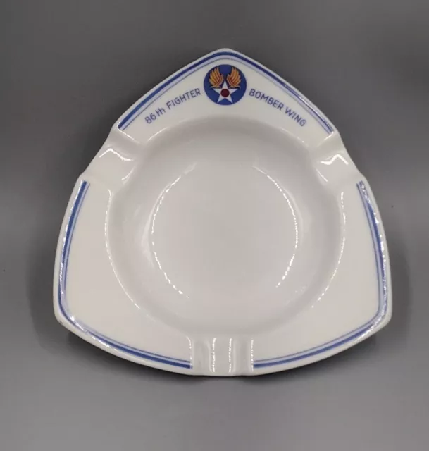 Vintage US Air Forces 86th Fighter Boomber Wing Air Base Germany Ashtray