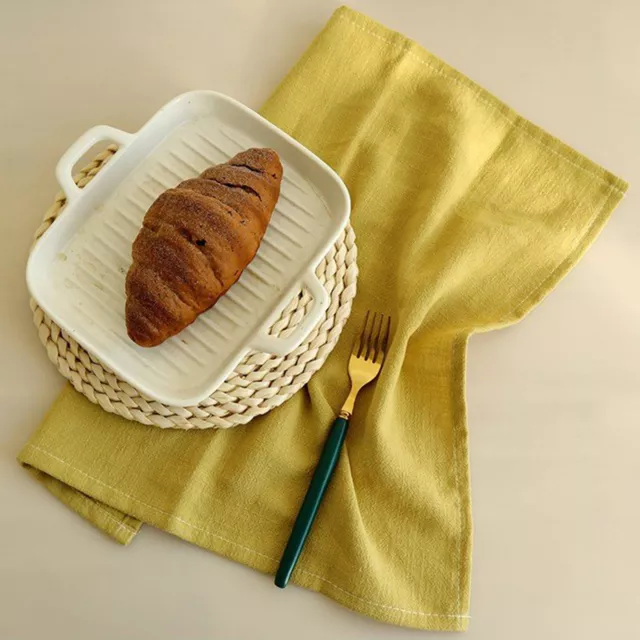 Dinner Napkin Soft Flexible Daily Use Dining Room Kitchen Tea Table Towel Flax