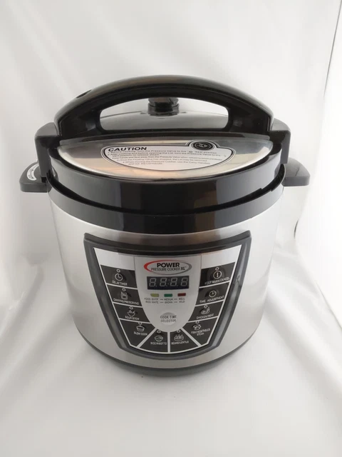 POWER PRESSURE COOKER XL 6 Quart Model PPC770 Silver Black