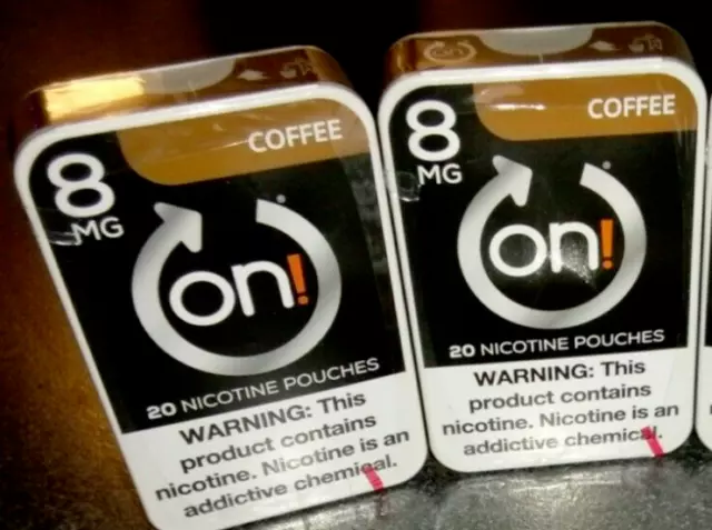 (2) New Fresh Sealed Packs - On Coffee 8 Mg 40 Pouches Fast Free Shipping!