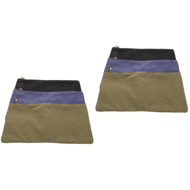6 Pcs Great Excellent Practical Simple Tool Bags Canvas Zipper Pouch for Tool