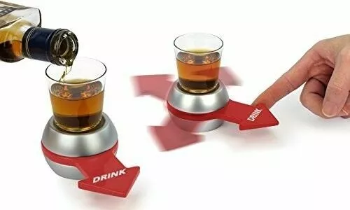 Spin The Shot Drinking Game Roulette Glass Spinner Party