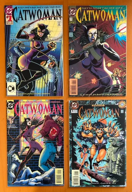 Catwoman #1, 4, 5 + Annual (DC 1993) 4 x VF & NM condition comics