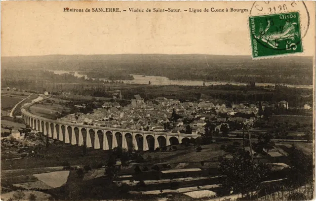 CPA AK St-SATUR - Viaduct - Cosne line in BOURGES (634588)