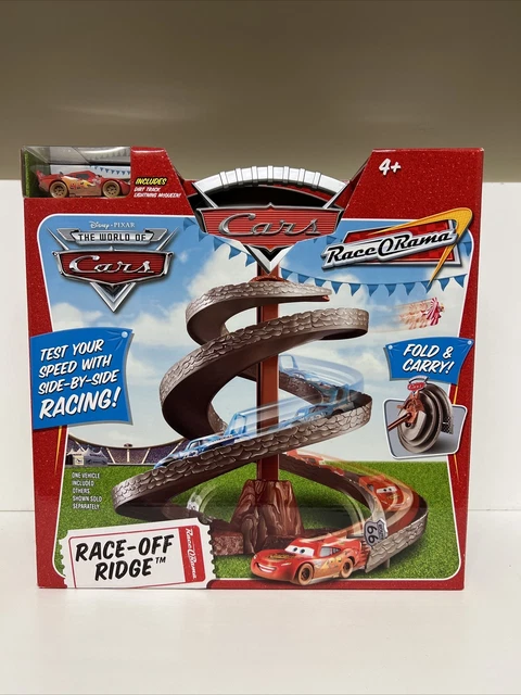Disney Pixar The World Of Cars Race-Off Ridge Race O Rama Includes Dirt Track LM