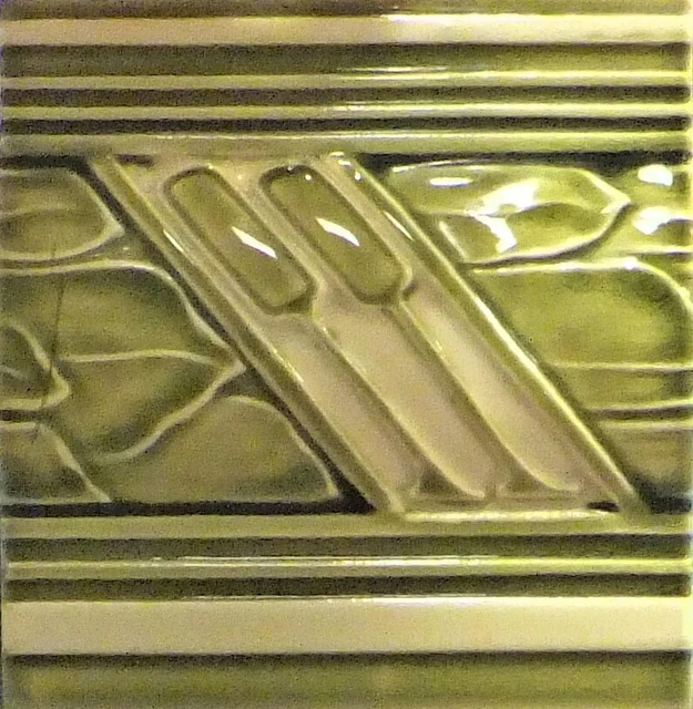 Villeroy & Boch Mettlach Art Nouveau Tile, Circa 1900-1910