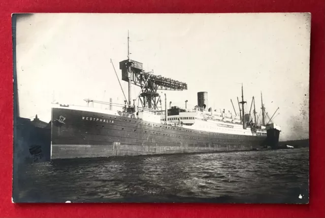 Foto AK Schiffe & Seefahrt um 1930 Ozeandampfer Westphalia   ( 90288