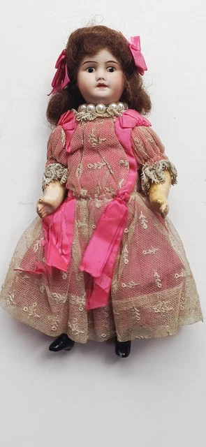 POUPÉE ANCIENNE TETE en biscuit de porcelaine SFBJ 60 PARIS 3 corps