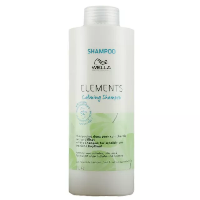 Wella Elements Calming Shampoo 1000 ml ohne Sulfate oder Silikone 2