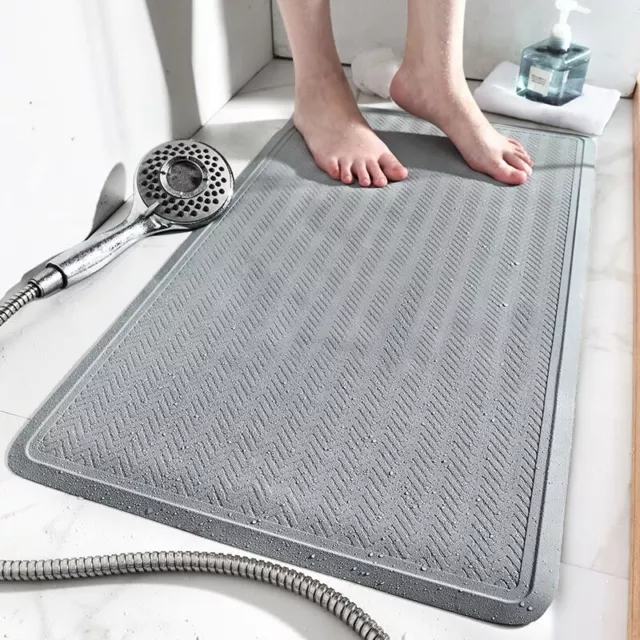 16 inch x 28 inch Bath Shower Floor Mat with Suction Cup Non Slip Resistant5796
