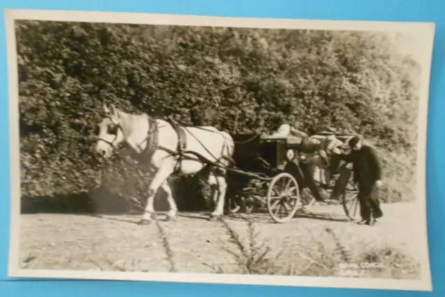 NORMAN GRUT RP Postcard c.1950 ROYAL COACH SARK CHANNEL ISLANDS