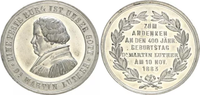 Zinnmedaille 1883 zum 400-jähr. Geburtstag PP 85035