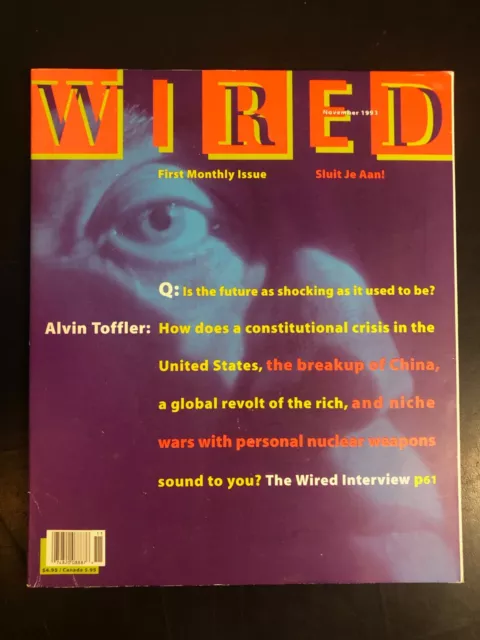 WIRED #5 Nov 1993 Magazine Sega Sonic cover cyberpunk internet computer tech