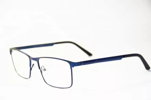 stabile Herren Lesebrille aus Metall Brille Lesehilfe blau + 1,0 bis + 5,0 Neu
