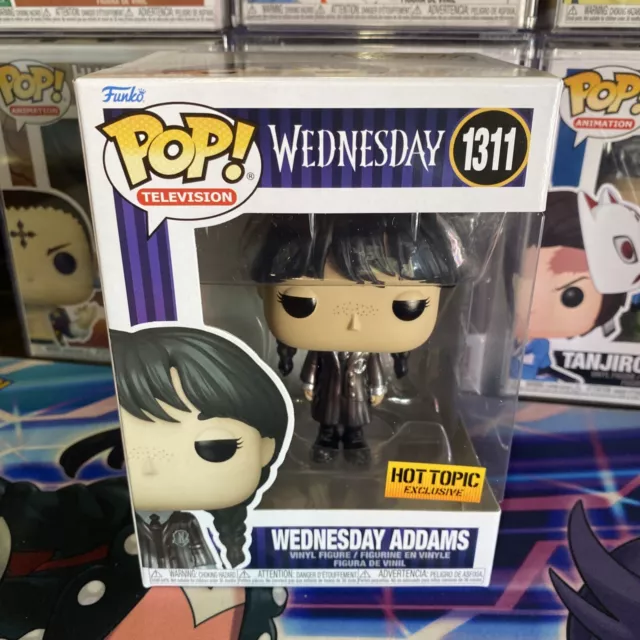 Wednesday Addams netflix funko pop hot topic exclusive metallic # 1311