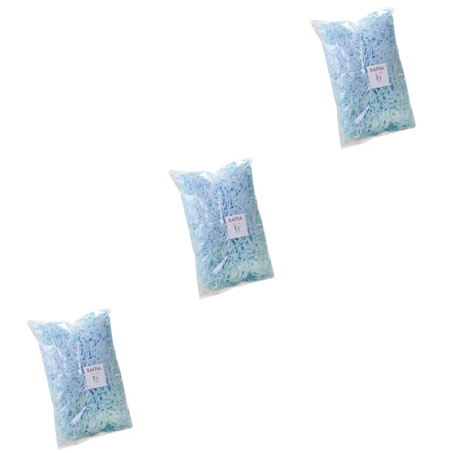 3 Paquetes Papel Raffias Accesorios Fiesta Papel Decorativo Filamento Regalo
