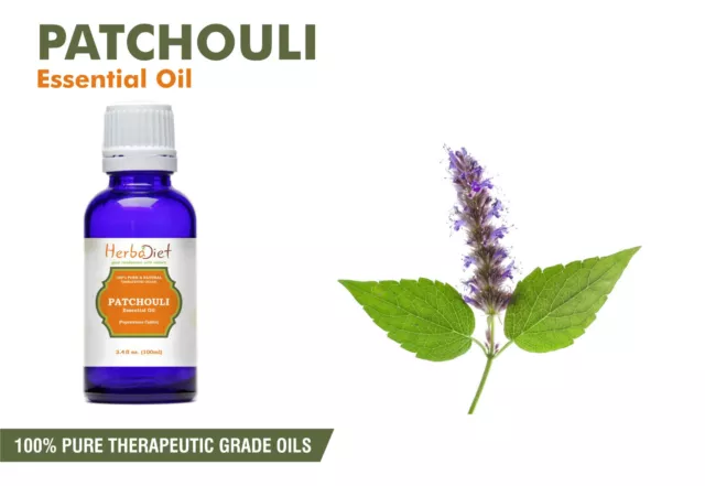 Patchouli Essential Oil 100% Pure Natural Aromatherapy Oils Therapeutic Grade
