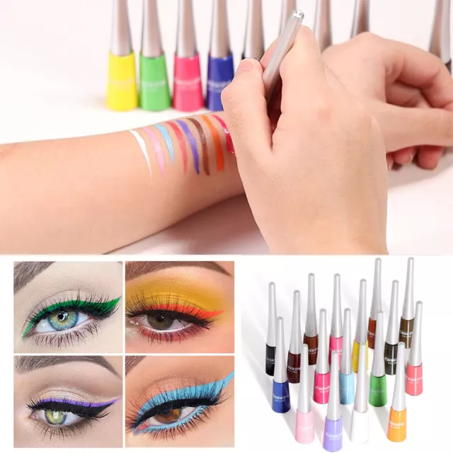 Beauty Wasserfest Eyeliner Liquid Lidstrich Stift Bleistift Make-Up Kosmet //