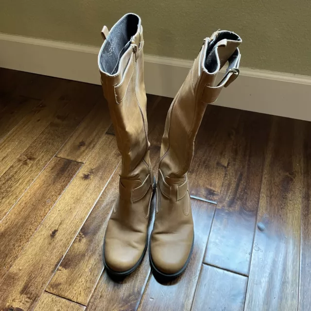 Women's Aerosoles Trident Camel/Tan Knee-High Riding Boots Size 7.5