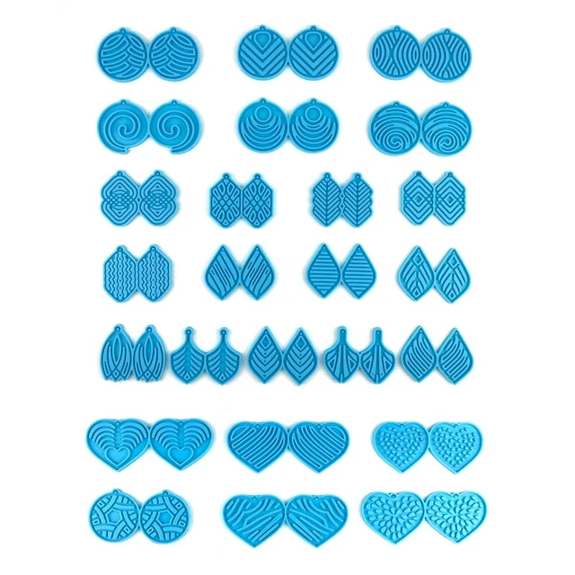 Silicone Earring Molds Resin Epoxy Casting Molds for DIY Earring Jewelry Making