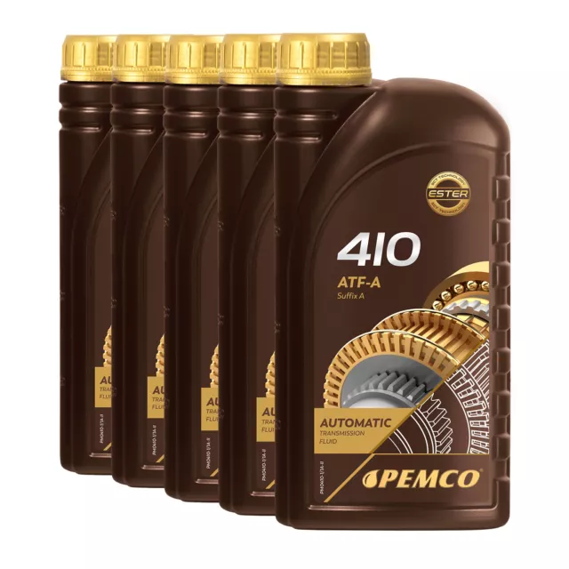 5 (5x1) Litre Pemco Imatic 410 Huile pour Boîte à Vitesse Automatique Atf-A