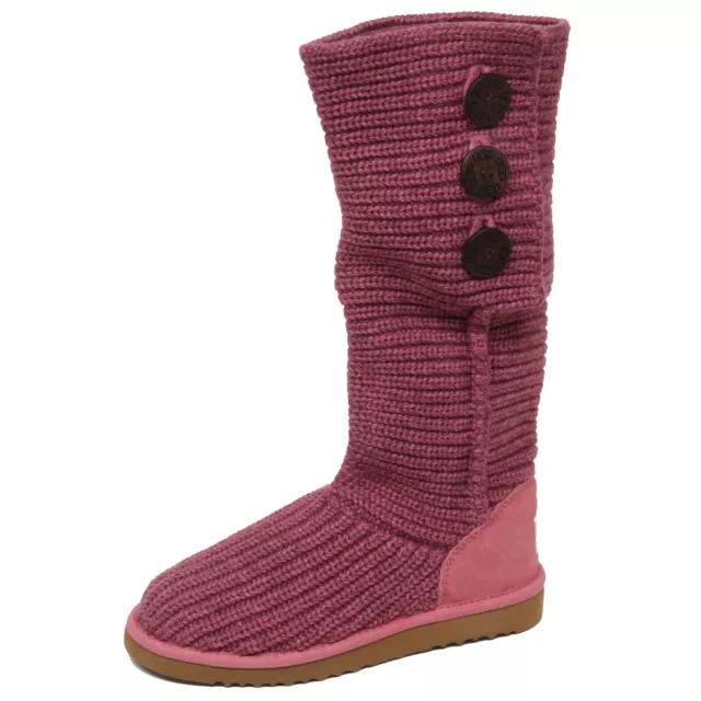 F0226 (NO BOX) stivale donna pink/purple UGG scarpe wool/suede boot shoe woman