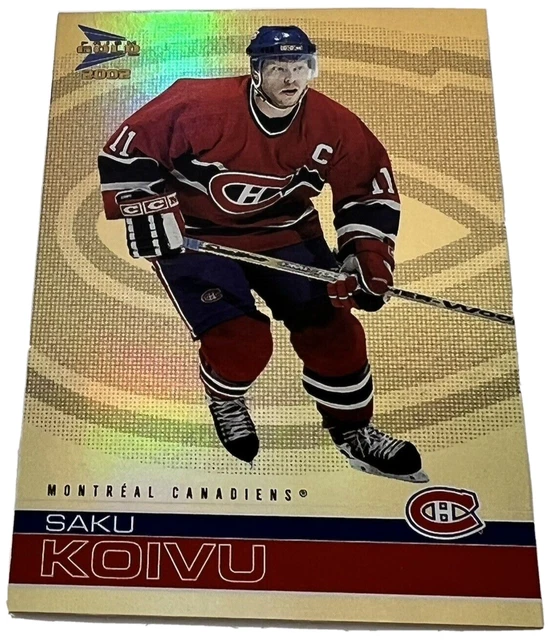 McDonald's Saku Koivu #21 2001-02 Pacific Prism Gold Montreal Canadians NH