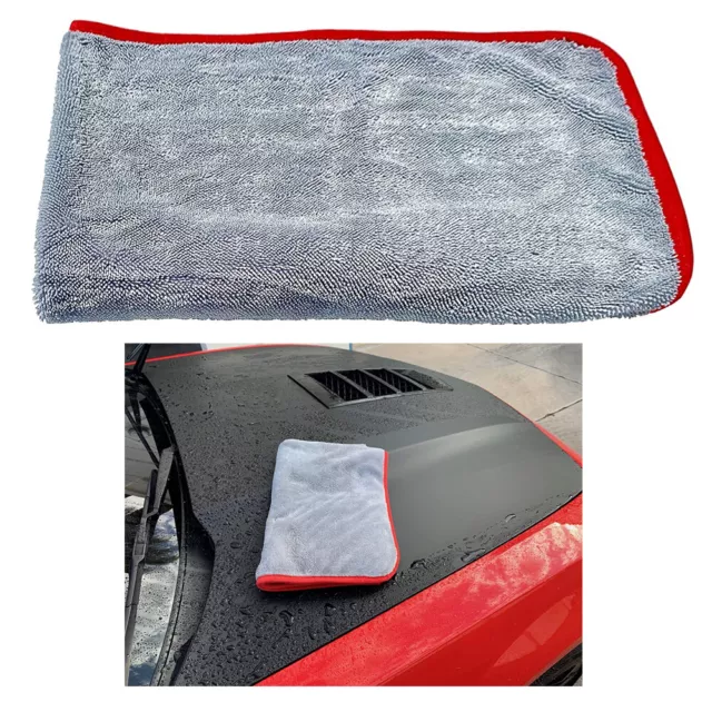 1 Coche Lavar Microfibra Toalla Auto Limpieza Secado Paño Felpa Super Absorbente