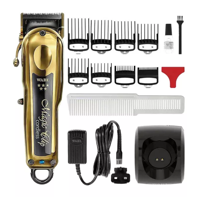 Barbershop Wahl 5-Star GOLD Series Cordless Magic Professional Hair Clipper AU