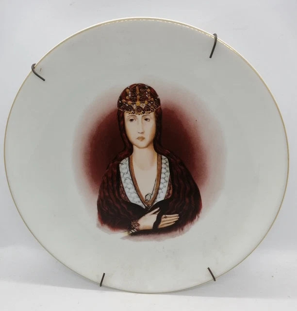 Plato Vista Alegre Plato Princesa Santa Juana edición limitada porcelana...