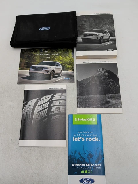 2019 FORD EXPLORER Owners Manual Quick Reference Guide W/ Case Free ...