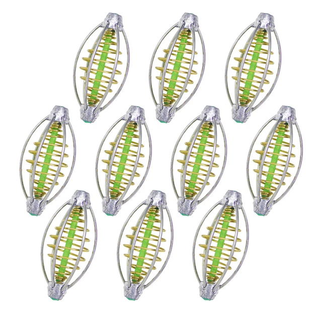 10 Pcs Federköderkäfig Rostfreier Stahl Käfig Für Lebende Köder