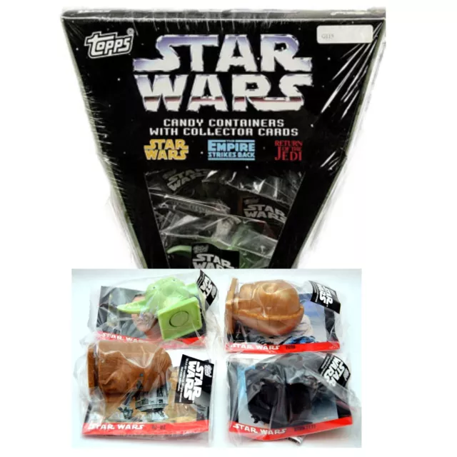 STAR WARS Yoda Darth Vader Chewbacca C-3PO Tradingcard Box SEALED 1997 Topps