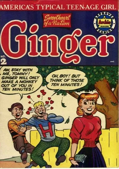 Archie / Mlj Comic Collection Vintage Humour Books On 2 Dvd Rom Ginger Wilbur