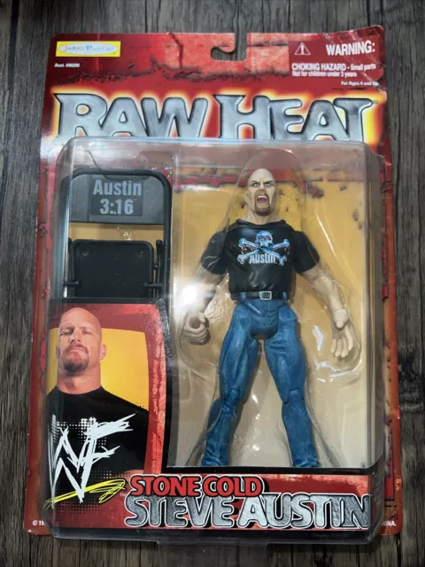 Jakks Pacific Raw Heat Stone Cold Steve Austin Action Figure w/Austin 3:16 Chair