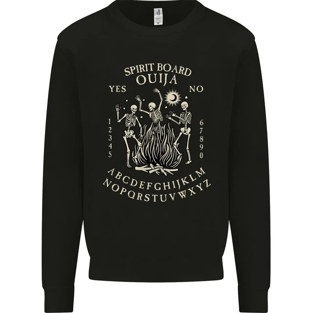 Ouija Spirit Board Halloween Dämonen Geister Herren Sweatshirt Pullover