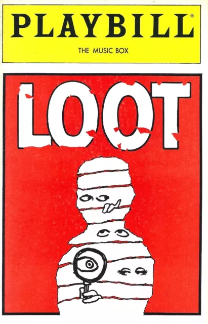 Joe Orton's "LOOT" Alec Baldwin / Zoe Wanamaker / Charles Keating 1986 Playbill