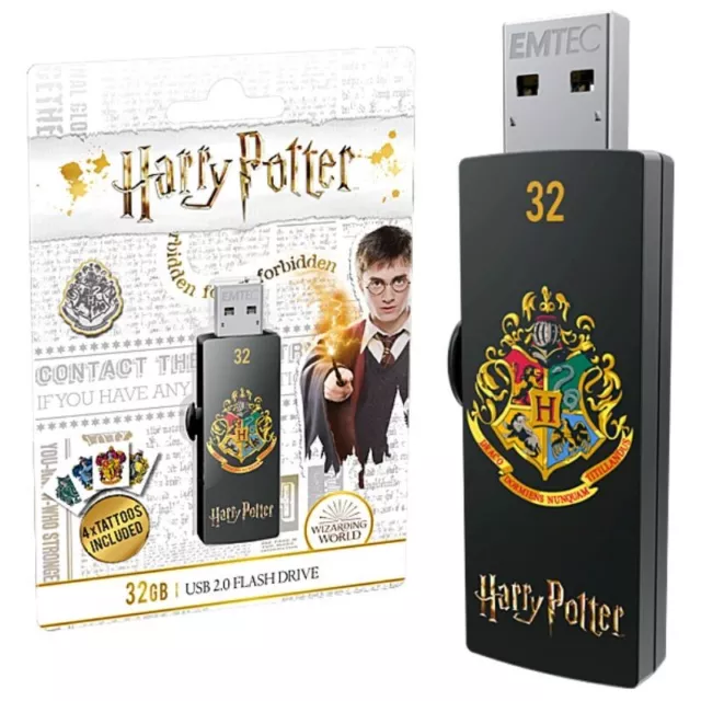 Clé USB 32 Go Clef USB 32Go Harry Potter Hogwarts - Emtec USB 2.0 cle USB 32