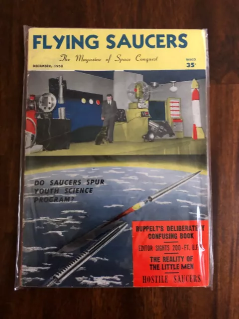 Vintage FLYING SAUCERS Magazine - June 1957 Large Edition - UFO's - UAP's