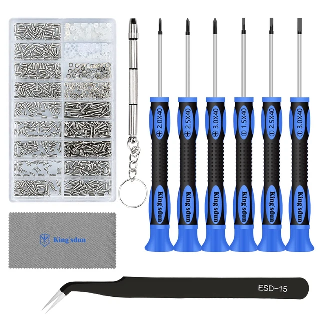 Eyeglass Repair Kits, Eye Glasses Repairing Set with Precision Phill...