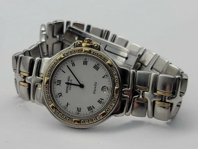 Raymond Weil Parsfial Diamond And Gold Men Watch 9190