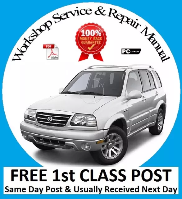 Suzuki Vitara & Grand Vitara 1998-2005 Workshop Service Repair Manual On Cd 2