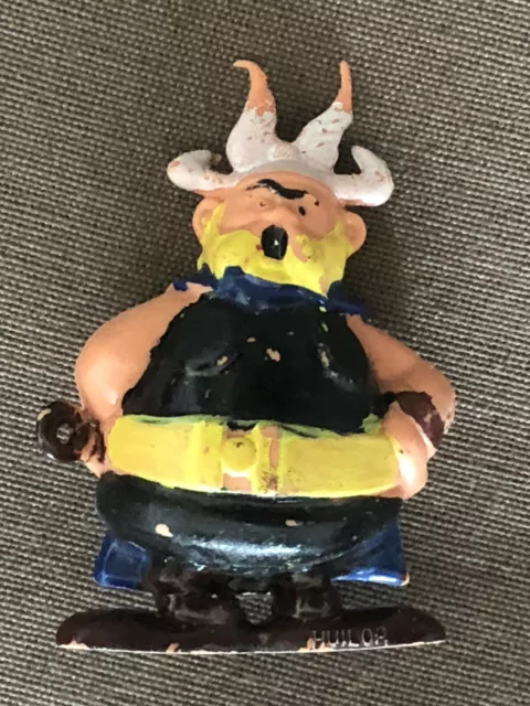 Astérix : Figurine publicitaire Grossbaf offerte en 1967 par l'huile "Huilor"