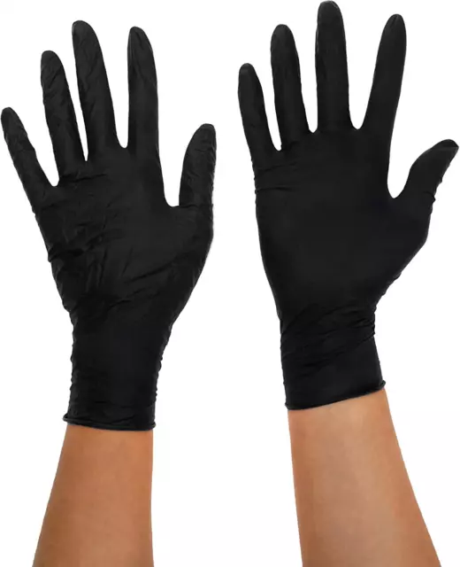 Black Mamba 20071467 Disposable Nitrile Gloves, Size Large - 100 Count