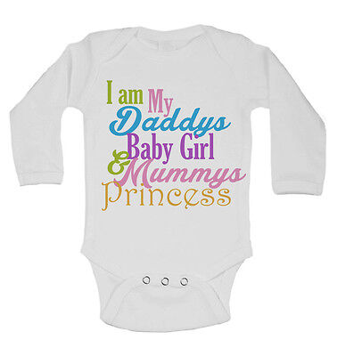 I am my Daddy's Bambina Mamme Principessa - Manica Lunga Body per