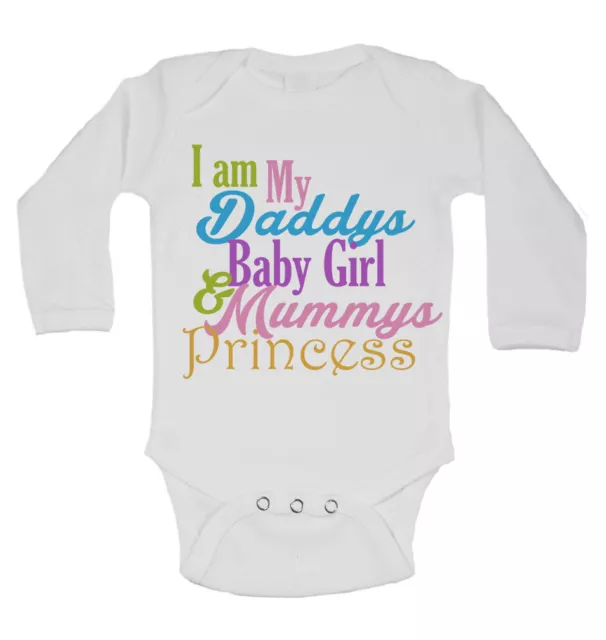 I am my Daddy's Bambina Mamme Principessa - Manica Lunga Body per