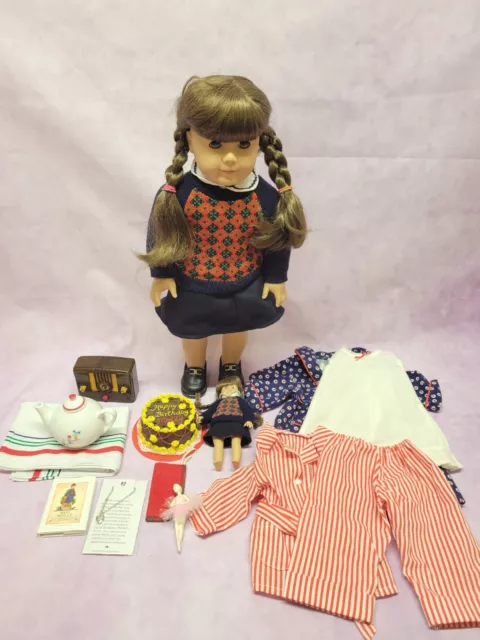 American Girl Doll Molly 18" Pleasant Company With Accessories