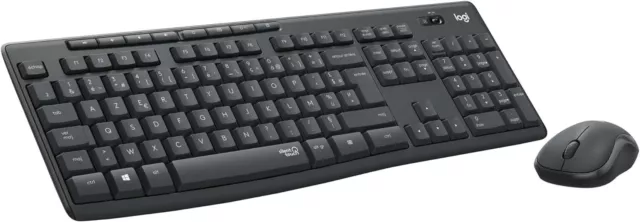 Logitech MK295 Silent ensemble souris et clavier sans fil avec Gris