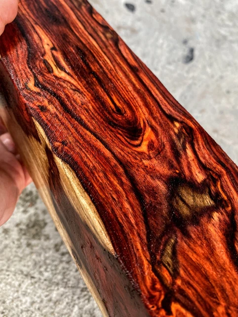 ¡RARO! HÁGALO USTED MISMO PALO DE ROSA SIAMÉS, madera exótica, madera, en blanco que gira #2317