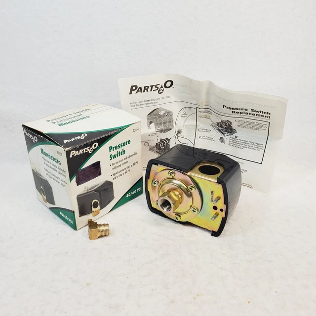 PARTS2O TC2153 40/60 Pressure Switch Well Water Submersible Pump Jet System